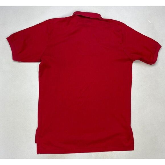 VINTAGE Polo Ralph Lauren Polo Shirt Men Medium Red Crest Golf Logo USA 90s - Picture 4 of 6
